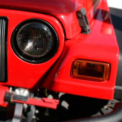 GT Styling Headlight-Foglight Covers 97-06 Jeep Wrangler